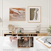 Vista 291 de Fun Memories Portarretratos de metal de 16 x 20 pulgadas con paspartú de 11 x 14 pulgadas, acabado de aluminio cepillado, parte delantera de vidrio