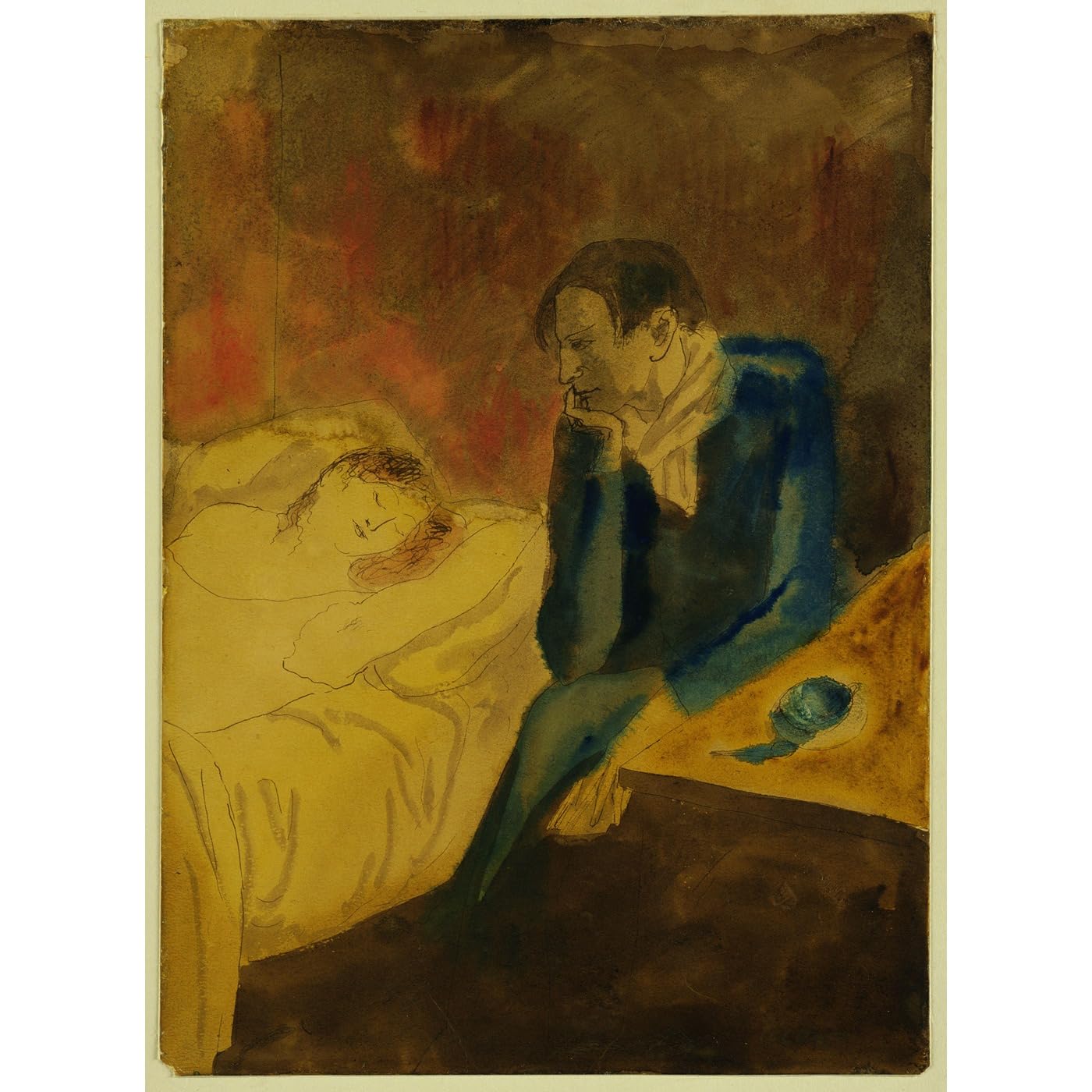 Toile Picasso Méditation grand format 127 x 101 cm - 2