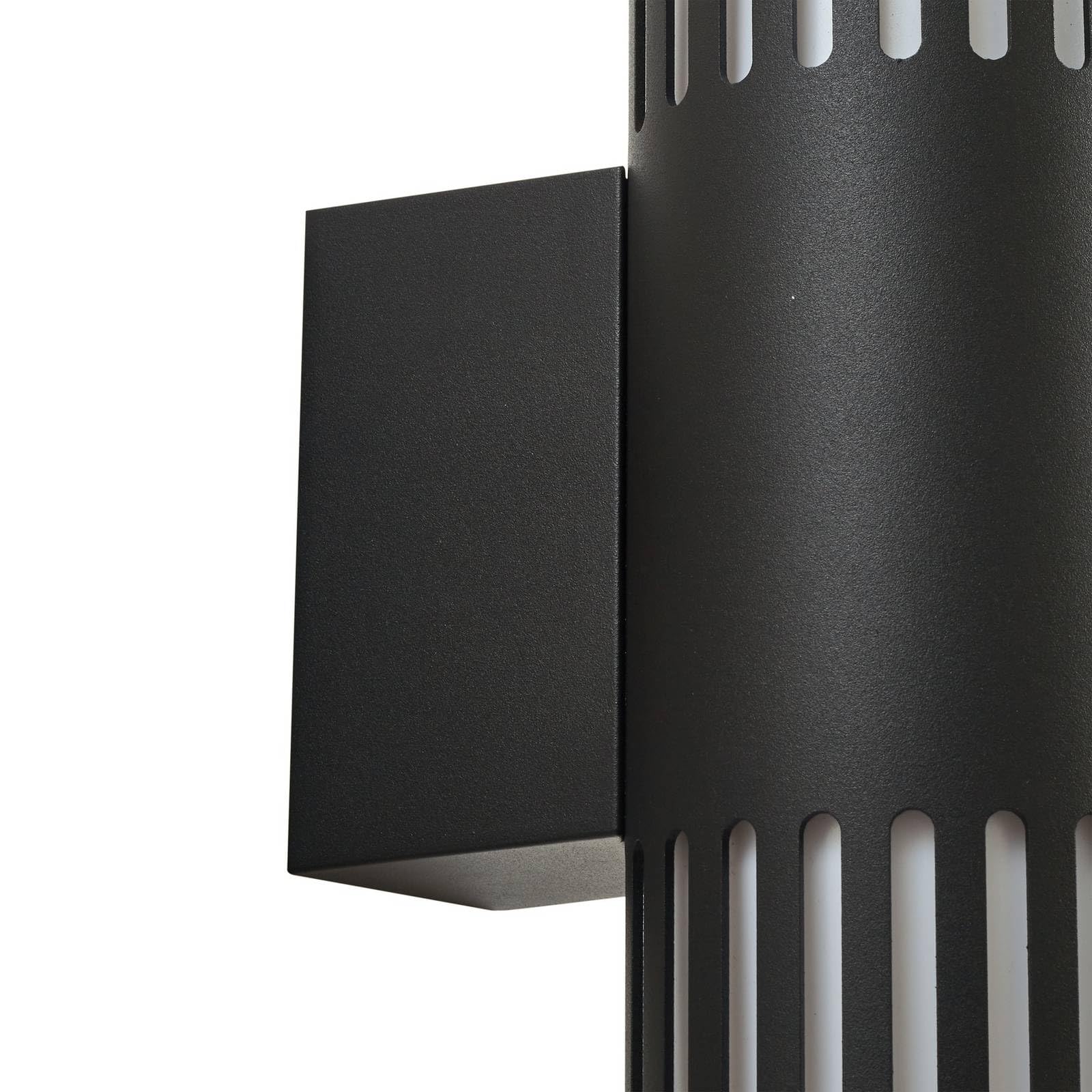 Lindby Wandleuchte außen Lurinda (spritzwassergeschützt (Modern) in Schwarz aus Aluminium (2 flammig, E27) - Außenwandleuchten Wandlampe Led Außenlampe Outdoor für Außenwand/Hauswand