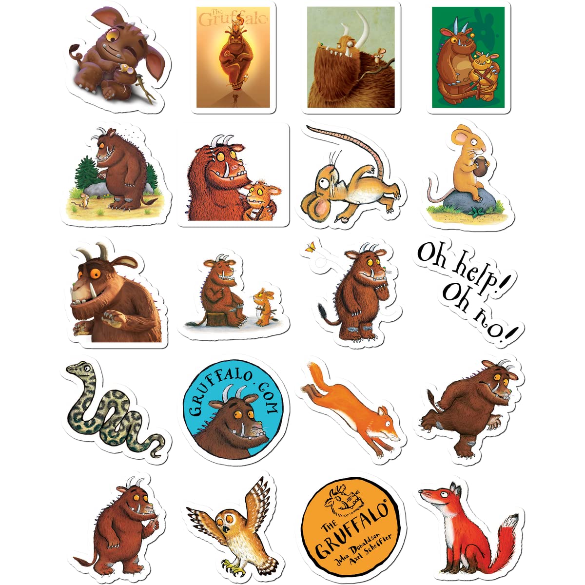 20 Pcs Stickers Pack The Laptop Gruffalo Waterproof Aesthetic Vinyl Colorful Bike Bumper Car Luggage Skateboard Water Bottle Guitar