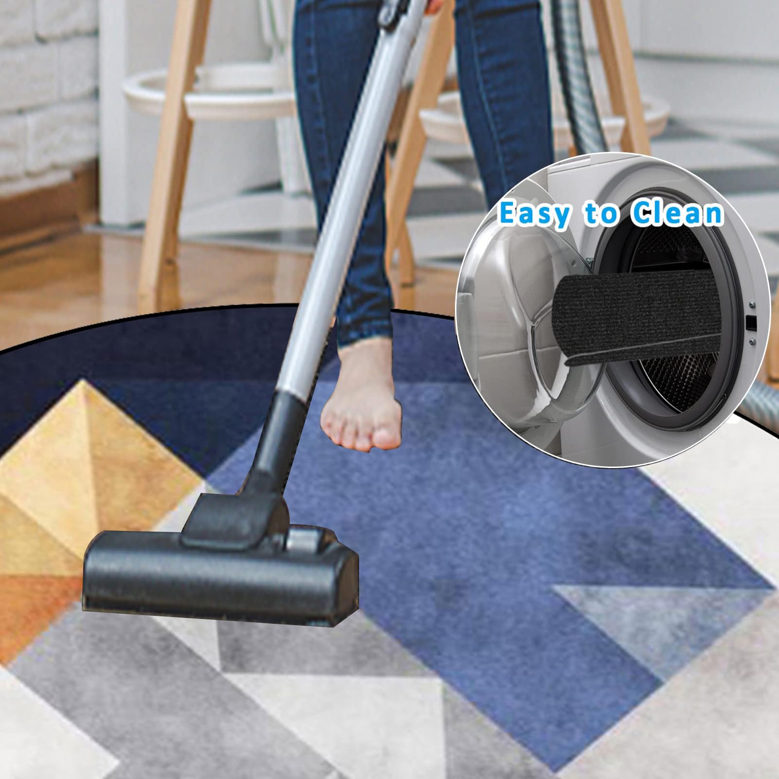 140 cm Redondo Alfombra Silla Gaming, Alfombra Multiusos para el Hogar, Protector Suelo Silla Ruedas, Alfombra de Protección de Suelo, Alfombra de Suelo para Suelos Duros, Laminado