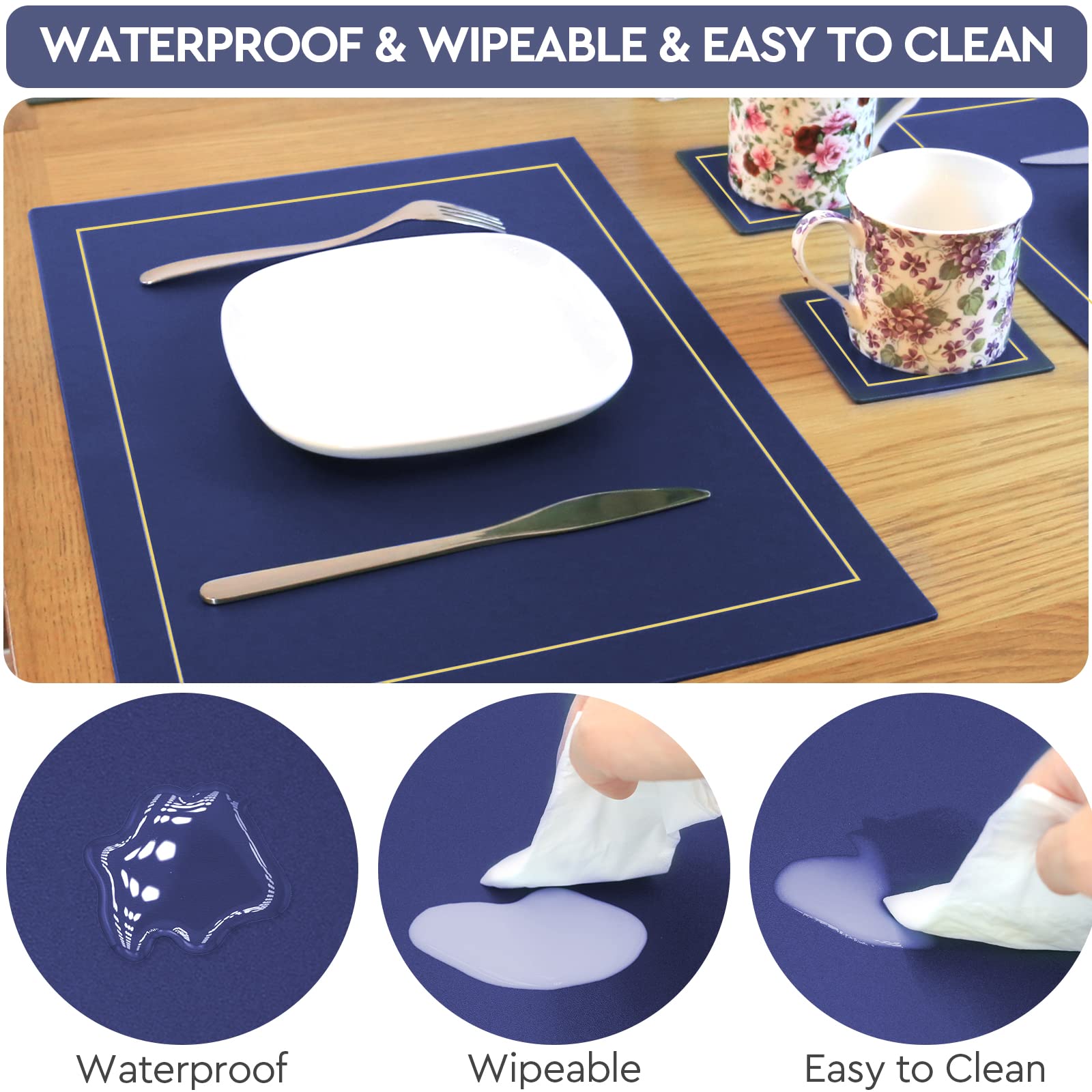 Ocves Placemats and Coasters Sets of 4 - Image 3