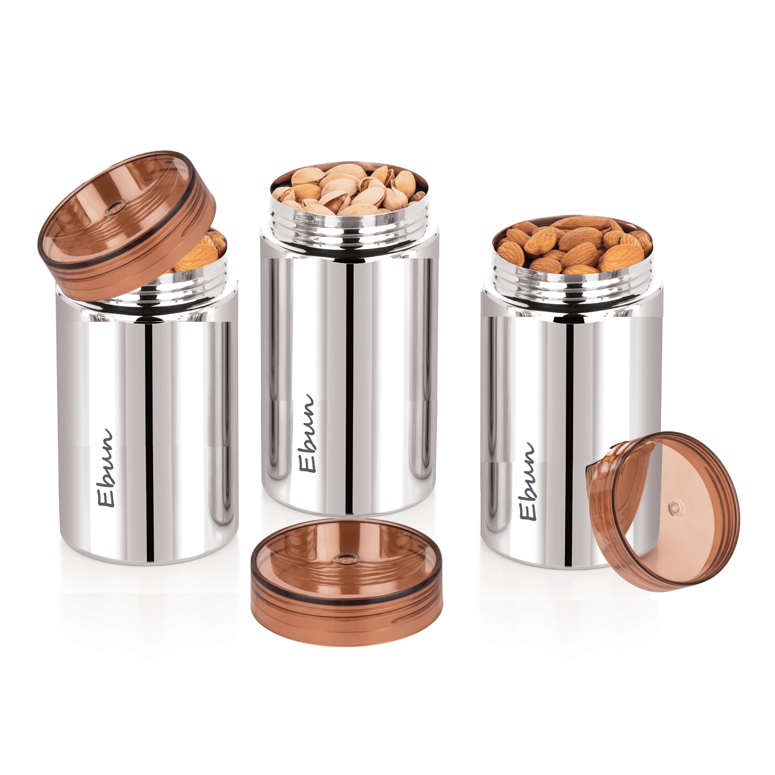 Ebun Stainless Steel Containers for Kitchen | Steel Storage Containers for Kitchen | Steel Container with Lid | Kitchen Containers Set Steel | Small Steel Containers | 700 Ml Capacity | Pack of 3 (B0D9R2B9S1) Amazon Price History, Amazon Price Tracker