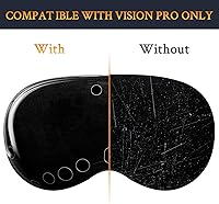 Vista 2 de SOULWIT Funda protectora de TPU para auriculares Apple Vision Pro VR, accesorio protector de pantalla duradero y delgado, sin afectar los escaneos