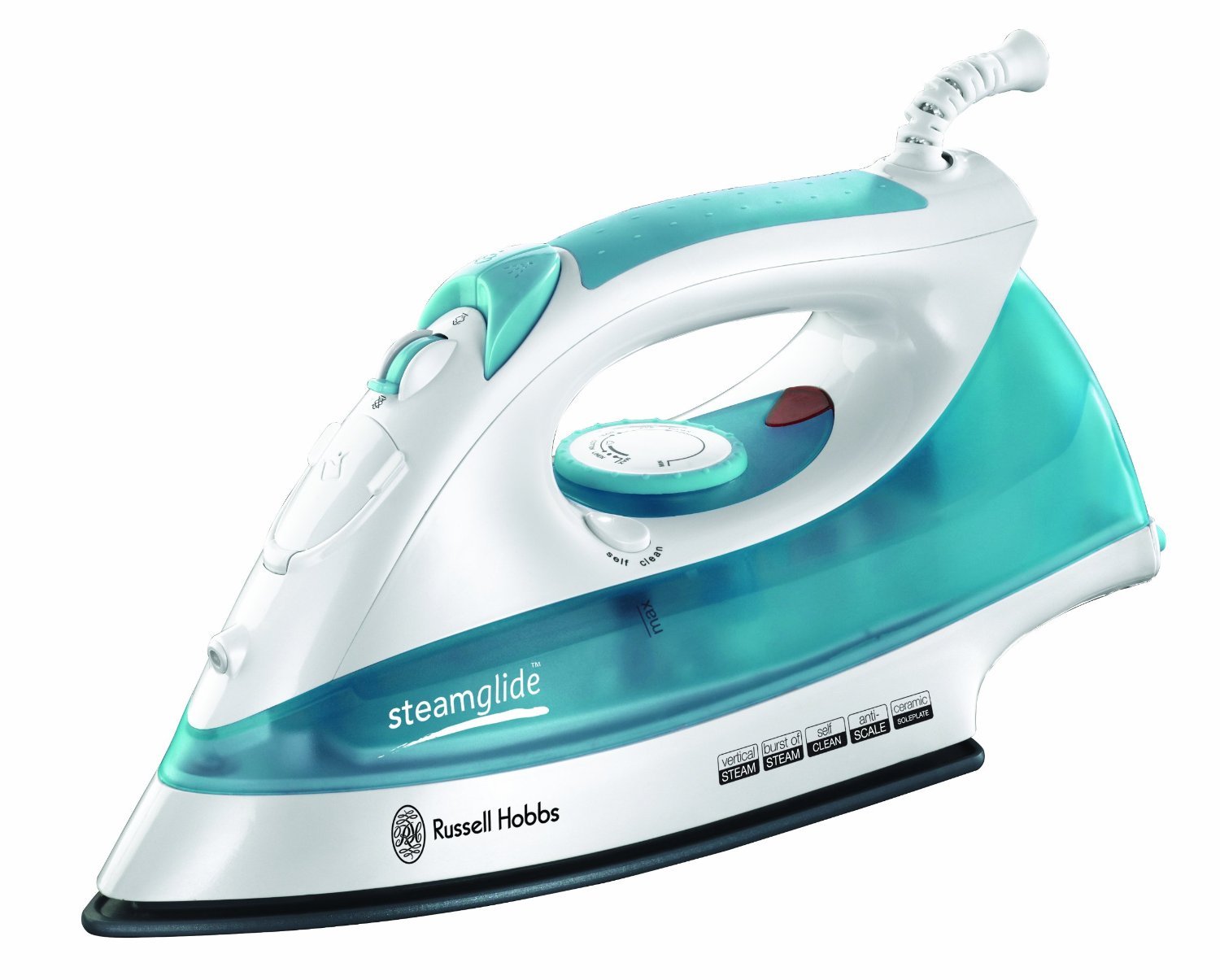 Russell Hobbs 15081 Steamglide Iron in White and Blue - 2400 W