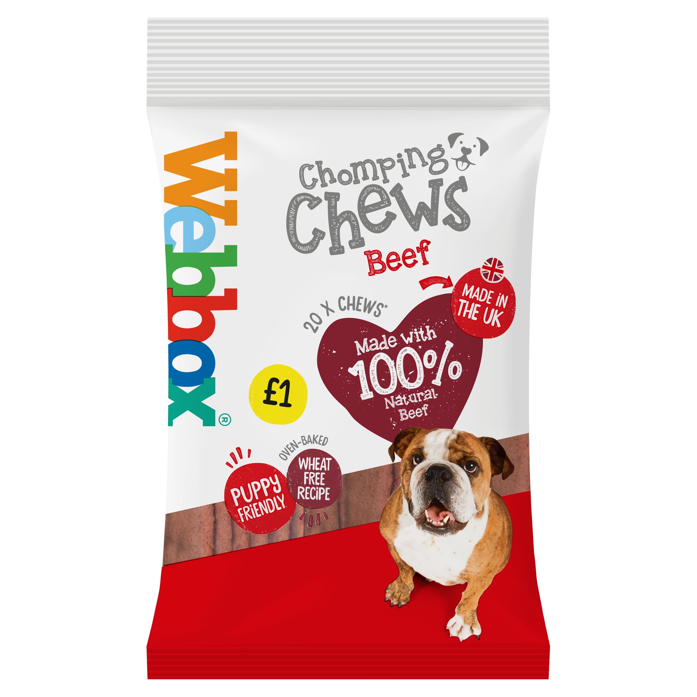 Webbox 20 Chomping Chews with Beef, Chicken, 1 kg โ image 1