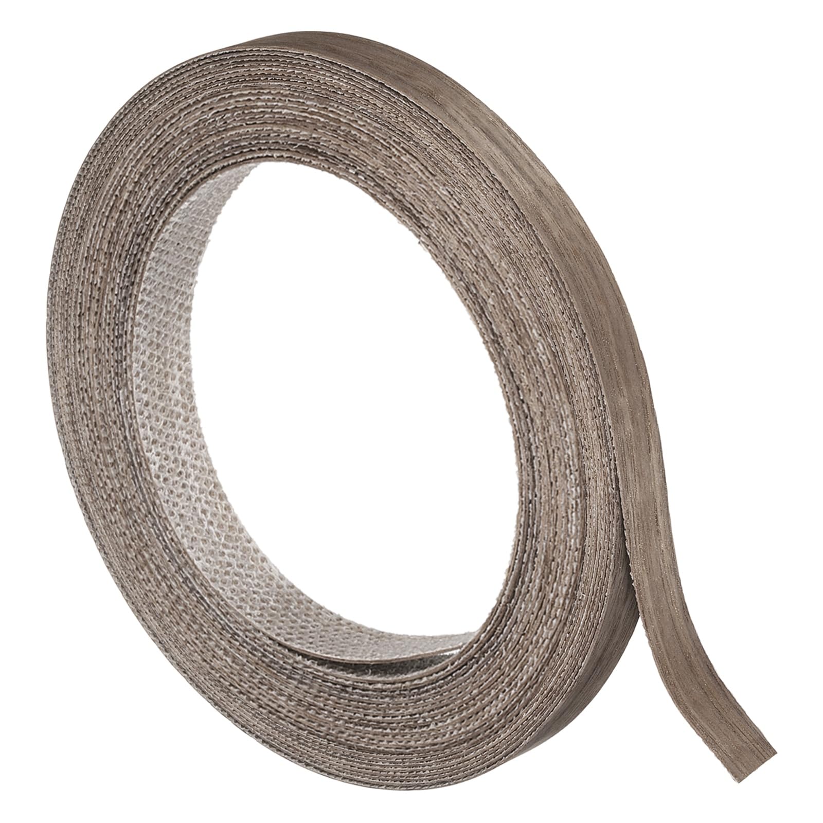 sourcing map 13mm x 8m (WxL) Wood Veneer Edge Banding, Pre-Glued Flexible Walnut Edging Strips, Iron on with Hot Melt Adhesive Wood Tape for Cabinet Repair and Furniture Restoration