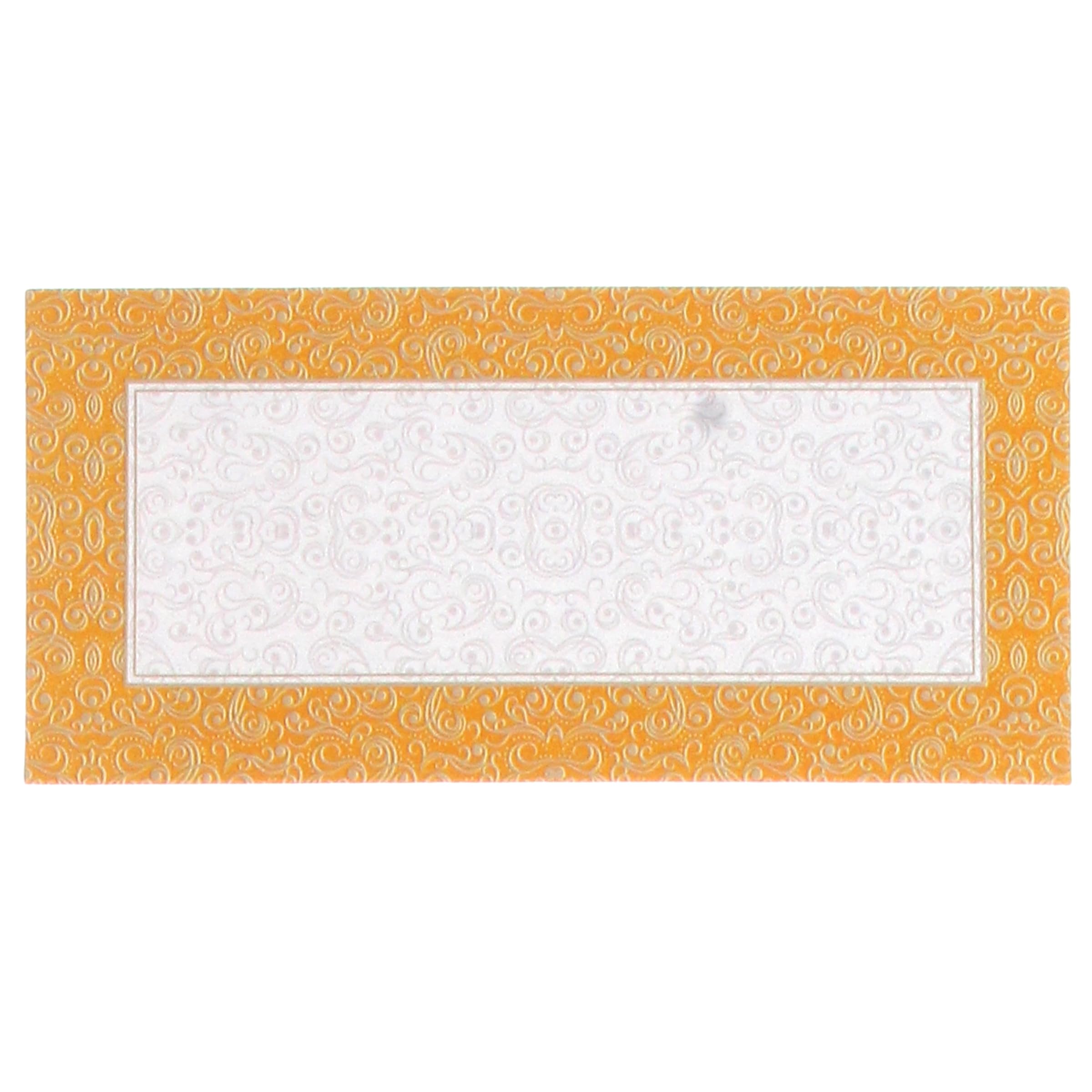 Shagun Money Envelopes 25 Pack Indian Wedding Cash Gift Wallets with Damask & Motif Designs for Weddings, Diwali, Birthdays, Engagements & Festivals (Yellow)