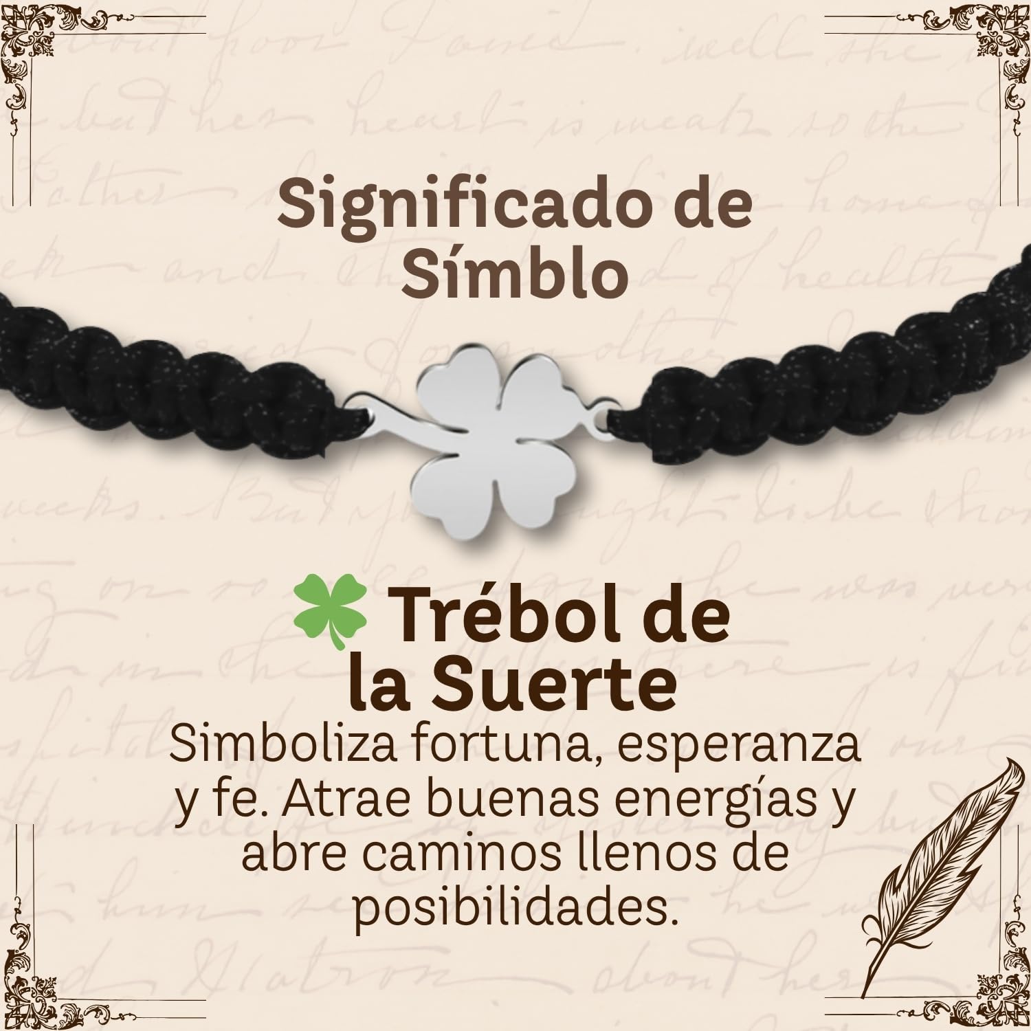 cotigo Pulsera Hilo Destino con Simbolos de acero inoxidable, amuletos de proteccion y suerte, Amuletos contra el mal de ojo - Pulsera Mujer/Pulsera Hombre, regalo original.