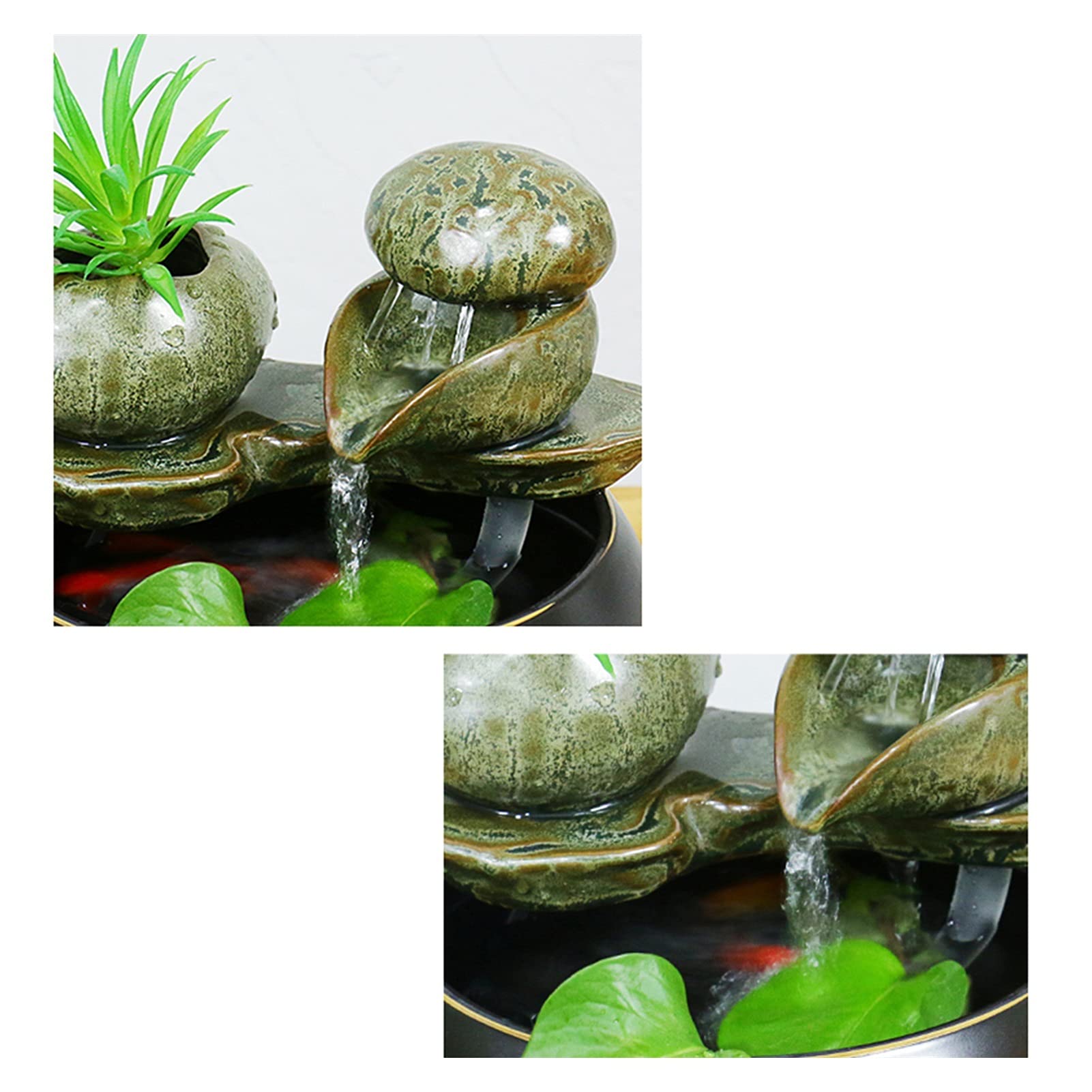 Fuente De Sobremesa Fuente De Sobremesa Fuente De Cascada Escritorio Pequeño Acuario Decoraciones Hogar Sala De Estar Mesa De Té Mueble De TV Decoraciones Fuente De
