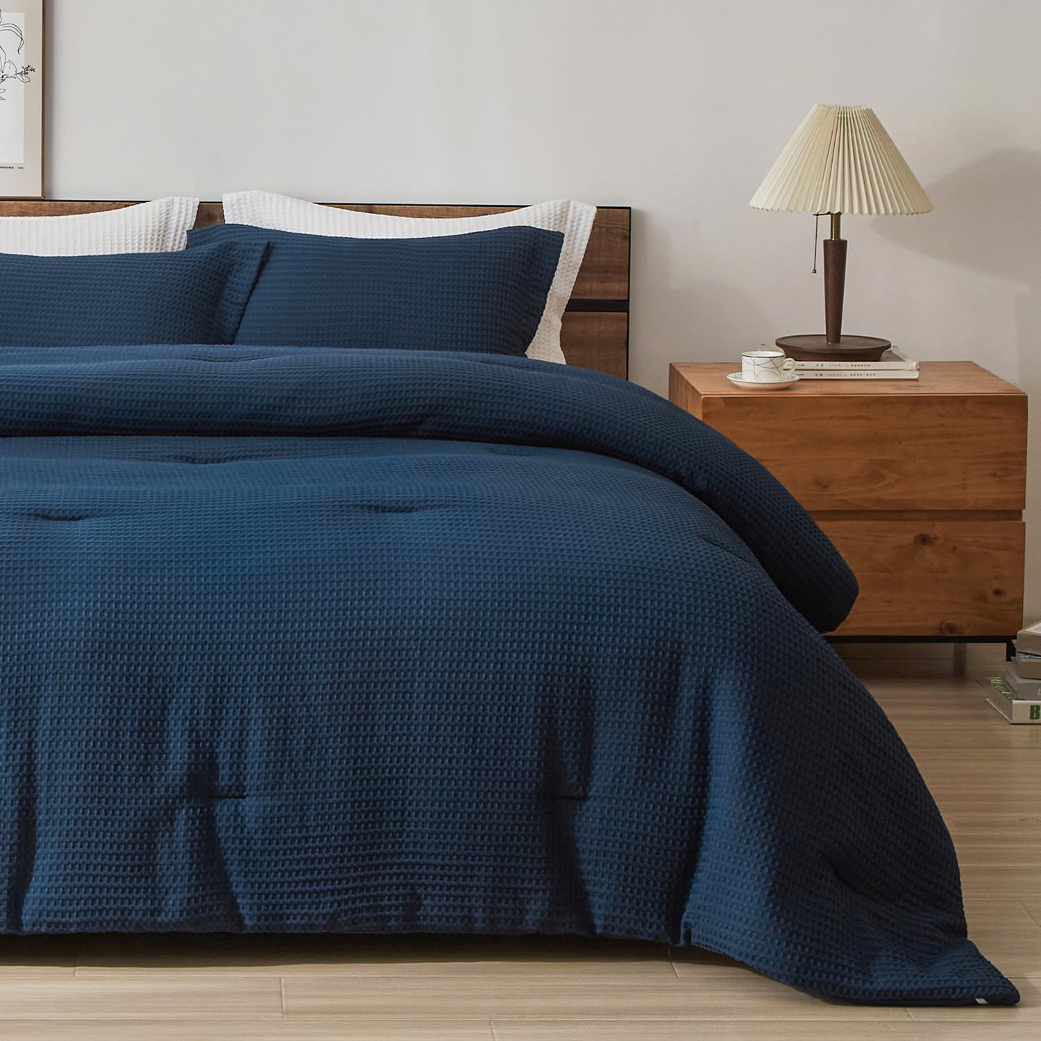 SE SOFTEXTLY Waffle Comforter Set 