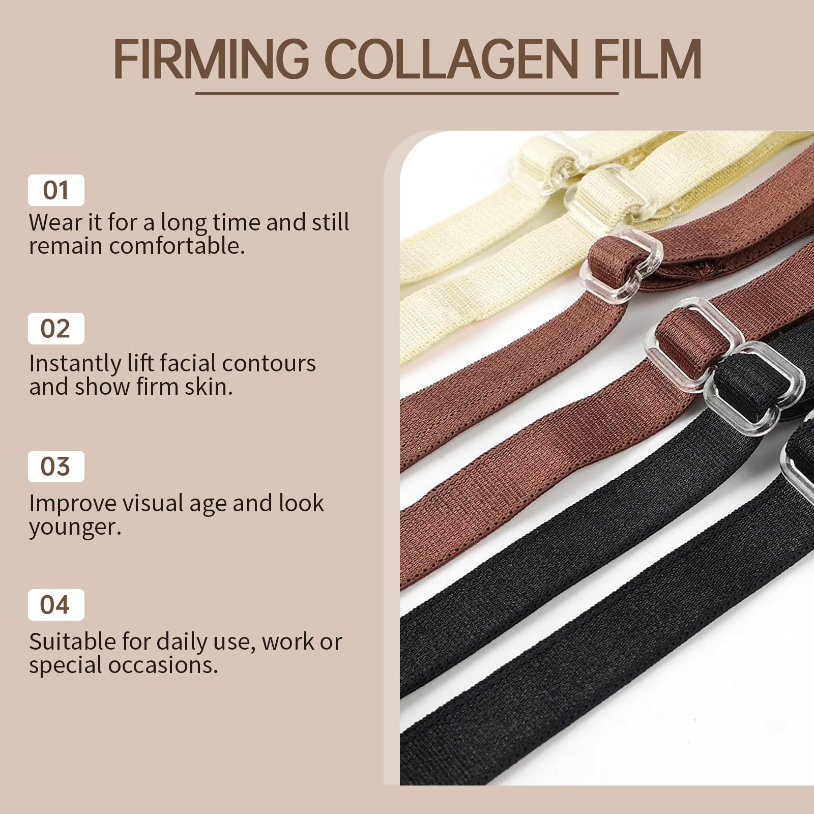 Festival Bound One Size Fits Most Adjustable Chin Belt Amazon.com: PRAVETTE Facial Lifting Belt - V Line Lifting  main image 2