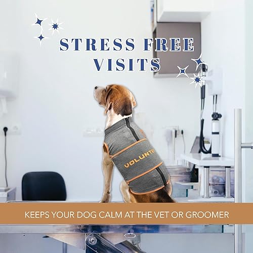 Miniatura 6 de NCAA Tennessee Volunteers - Camiseta calmante para la ansiedad para perros y gatos con ansiedad, miedos, fuegos artificiales, ruidos fuertes,