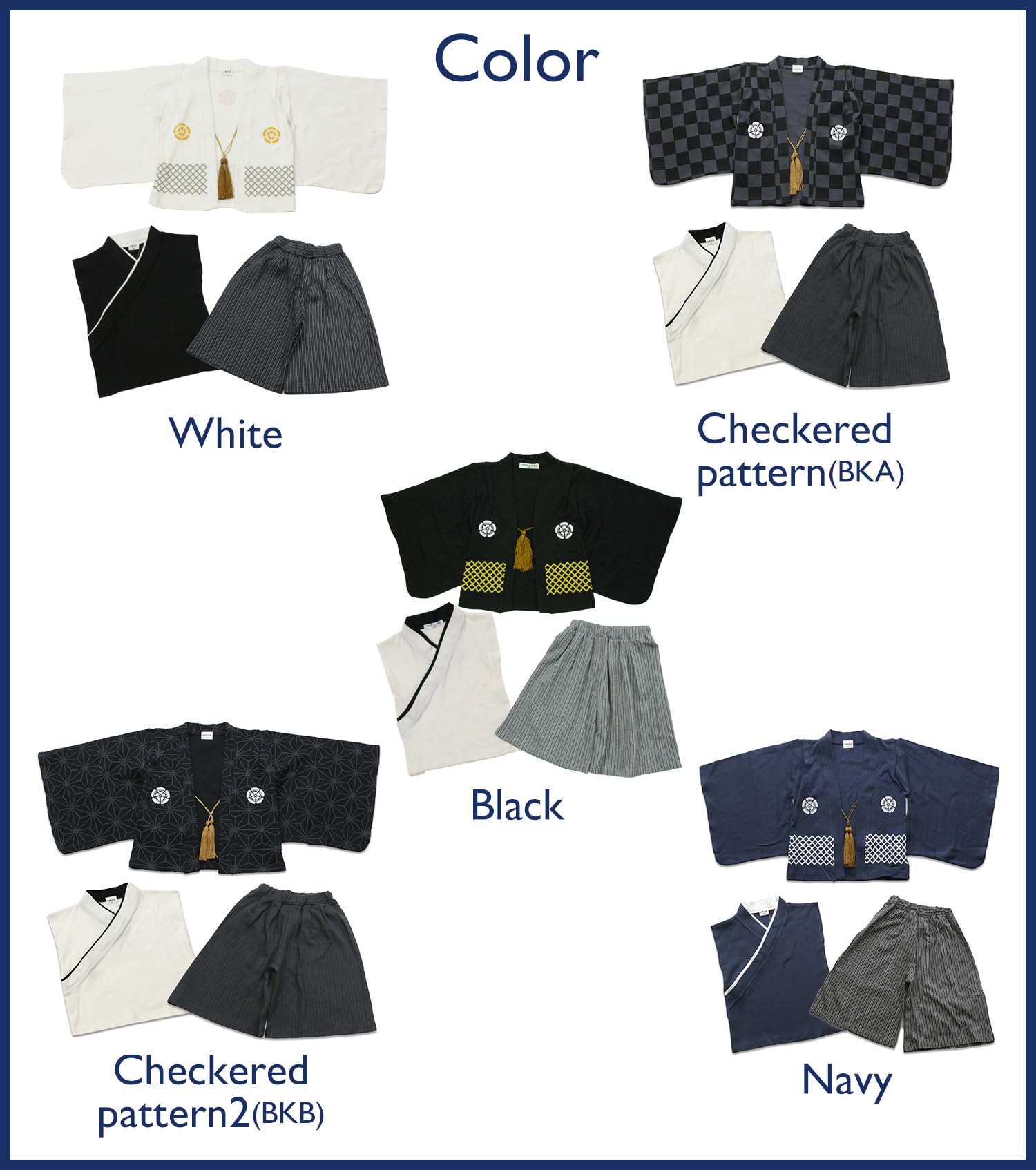 Dzieci Hakama Styl Kimono Styl Chłopiec Zestaw Japoński Formalny Strój Urodzinowy Halloween Strój Dziecięcy Strój samuraja Cosplay Kid
