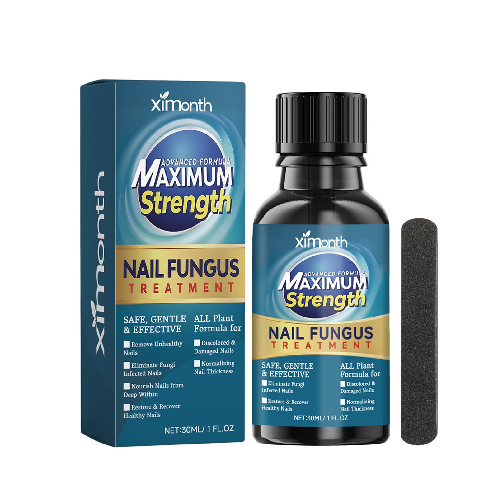 Fungal Nail Treatment - Extra Strong Nail Fungus Treatment for Toenail and Fingernail - Fungal Nail Eliminator, Anti fungus Nail Repair and Strengthen, Fix & Renew Damaged, Broken Nails, 30ml