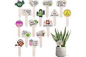 Hilarious Plant Signs: Water-Resistant Markers for Plant Parenting Shenanigans