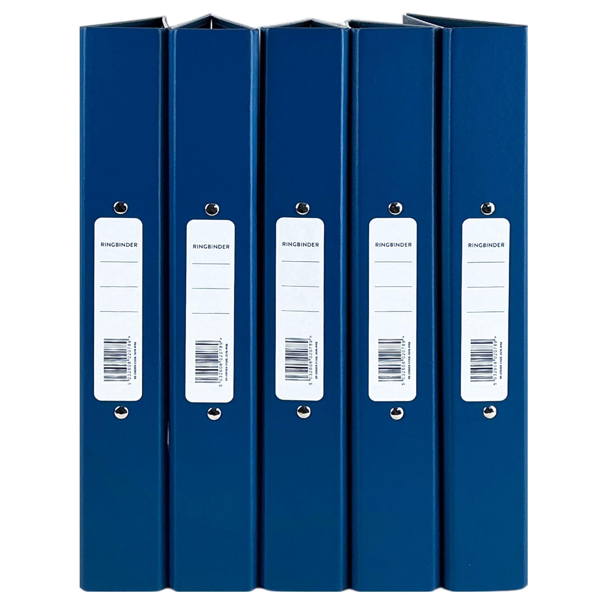 A4 Glossy 2-Ring Binder Files School Work Office 40mm Spine File Organiser