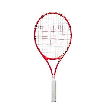 Wilson Roger Federer 25 Red-White Strung Aluminum Tennis Racquet (225 g)