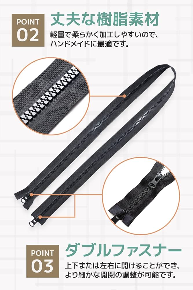 8ヶ所ボタン付テ一プ全開フアスナ一
掛けふとんカバ一 Amazon.co.jp: 【BAXON】 樹脂ファスナー 2本セット 100cm 8号