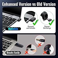 Vista 3 de Tera Escáner de Códigos de Barras Inalámbrico Versátil 2-en-1 (2.4Ghz Inalámbrico + USB 2.0 Con Cable) con Indicador de Nivel de Batería, Distancia