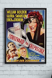Postermanya (pster13472) Sunset Boulevard-sunset Bulvarı Film Afişi Çerçeveli Tablo 2 (50x70cm)