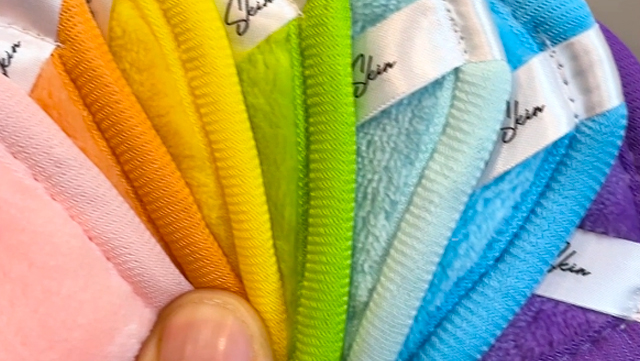 Pads Démaquillants Réutilisables Lilly Skin - 7 Lingettes Microfibres Visage Rose Poudré XL - Zéro Déchet