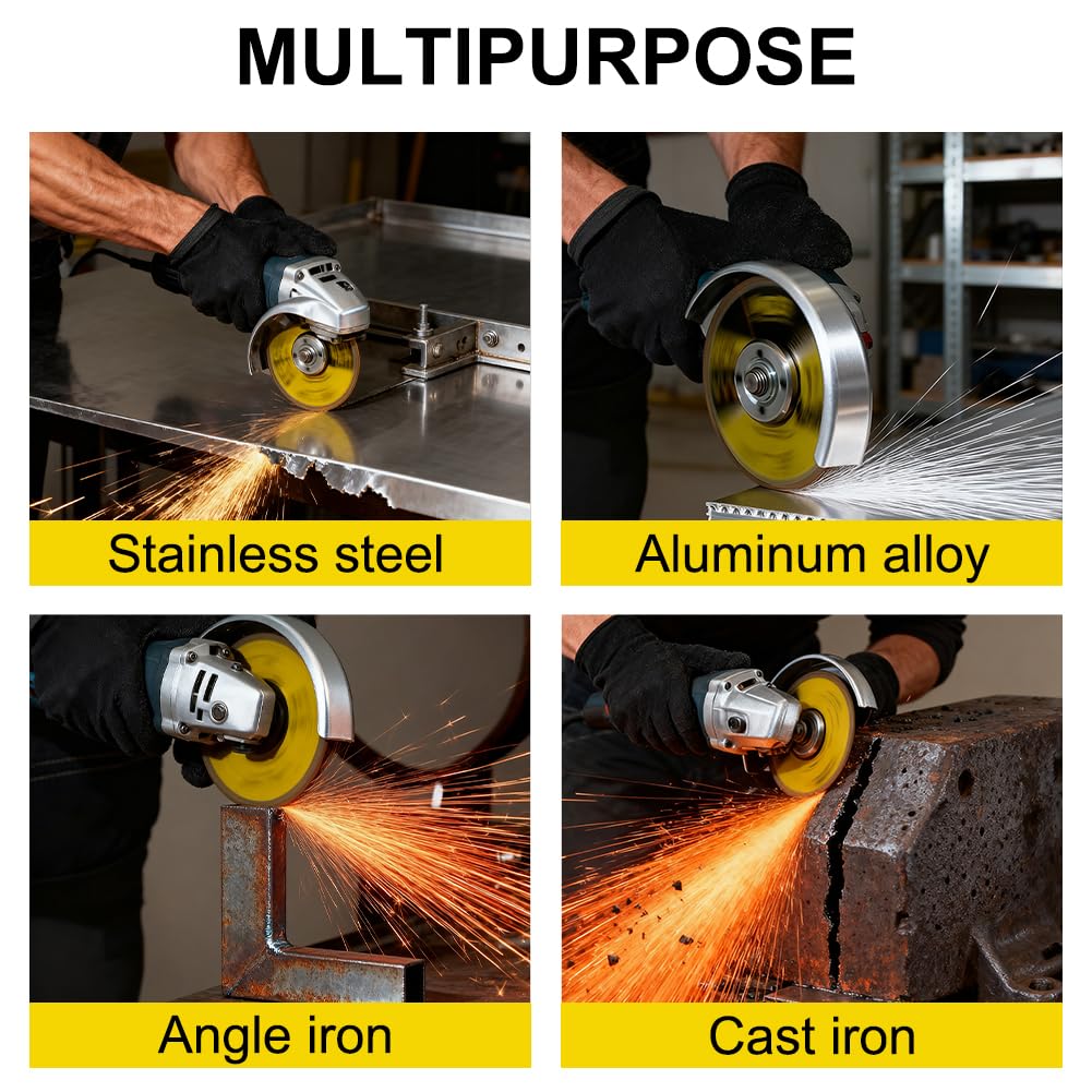 URAQT Dischi da Taglio 115mm Ferro Metallo Acciaio INOX per Smerigliatrice Angolare,25PCS dischi per smerigliatrice angolare per metallo,115*1.2mm Disco da Taglio in Metallos per metallos,pietra,legno