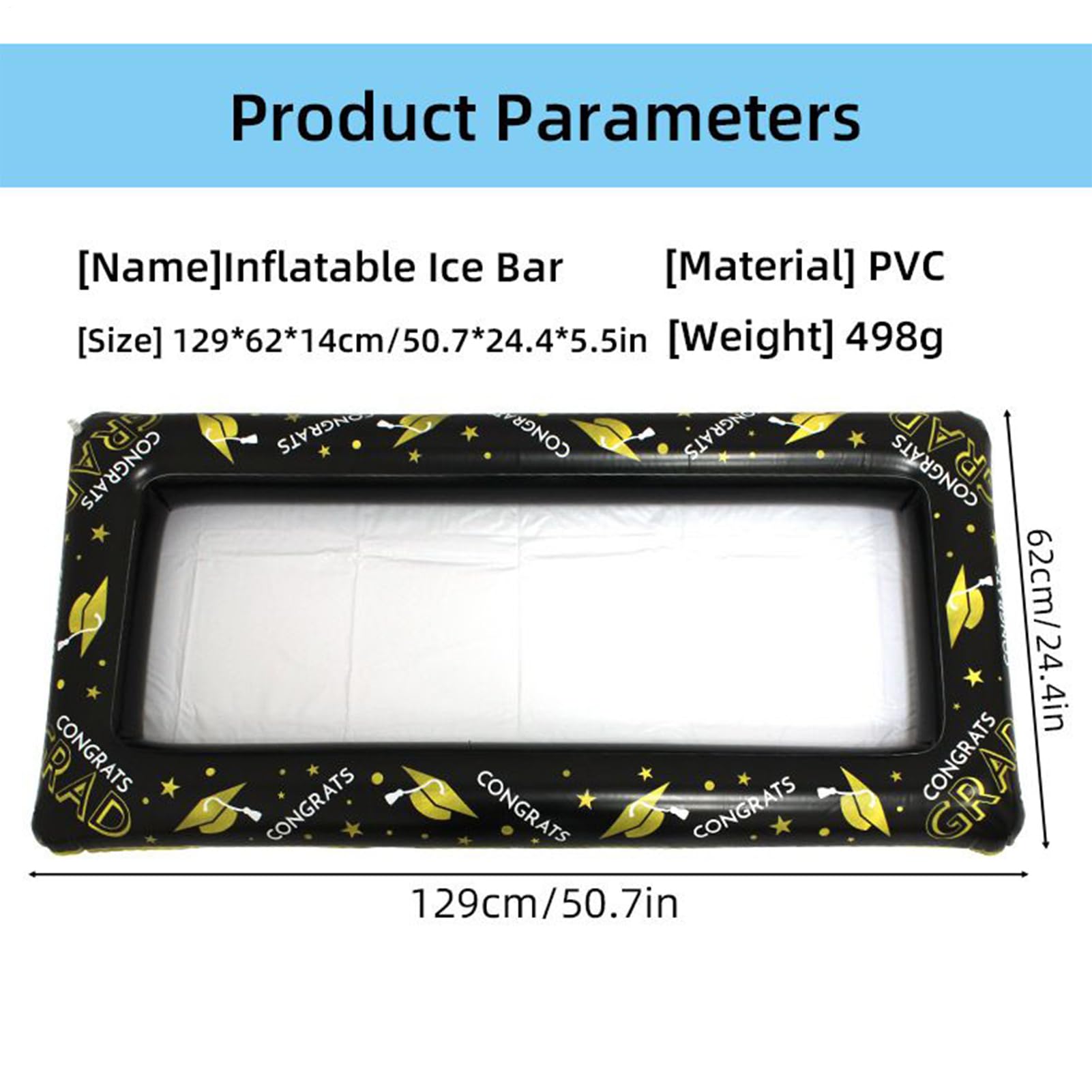 Barre de piscine gonflable, barre gonflable | Plateau de glace du support alimentaire,Porte-plateau pliant pour boisson alimentaire servant un buffet