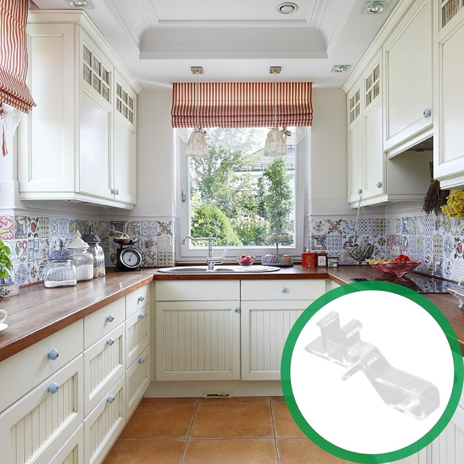 Curtain Hooks 5pcs Plastic Hidden Design Holdbacks