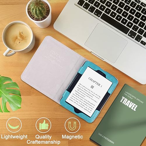 Miniatura 5 de ACdream Funda para Nook Glowlight 4 Plus de 7.8 pulgadas versión 2023, funda de piel sintética prémium para Nook Glowlight4 Plus con cierre