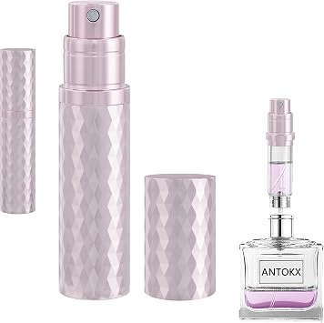 Refillable Perfume Bottle Travel Atomizer - 5ML Luxury Leakproof Travel Perfume Atomizer Refillable, Perfume Travel Spray Bottle, Mini Perfume Bottle Pink