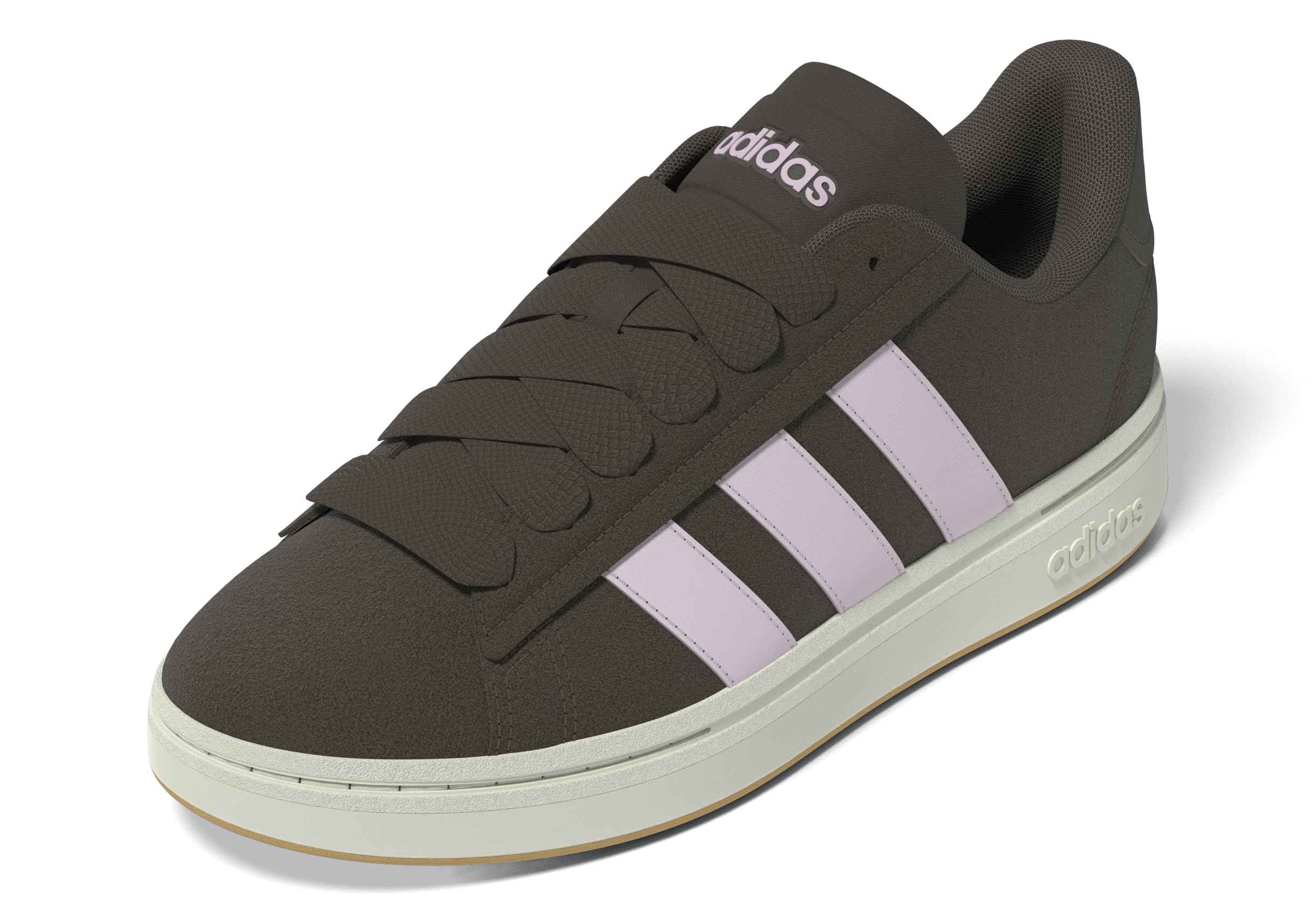 adidas Women's Grand Court Alpha 00s Shoes 10 Earth Strata/Clear Pink/Gum