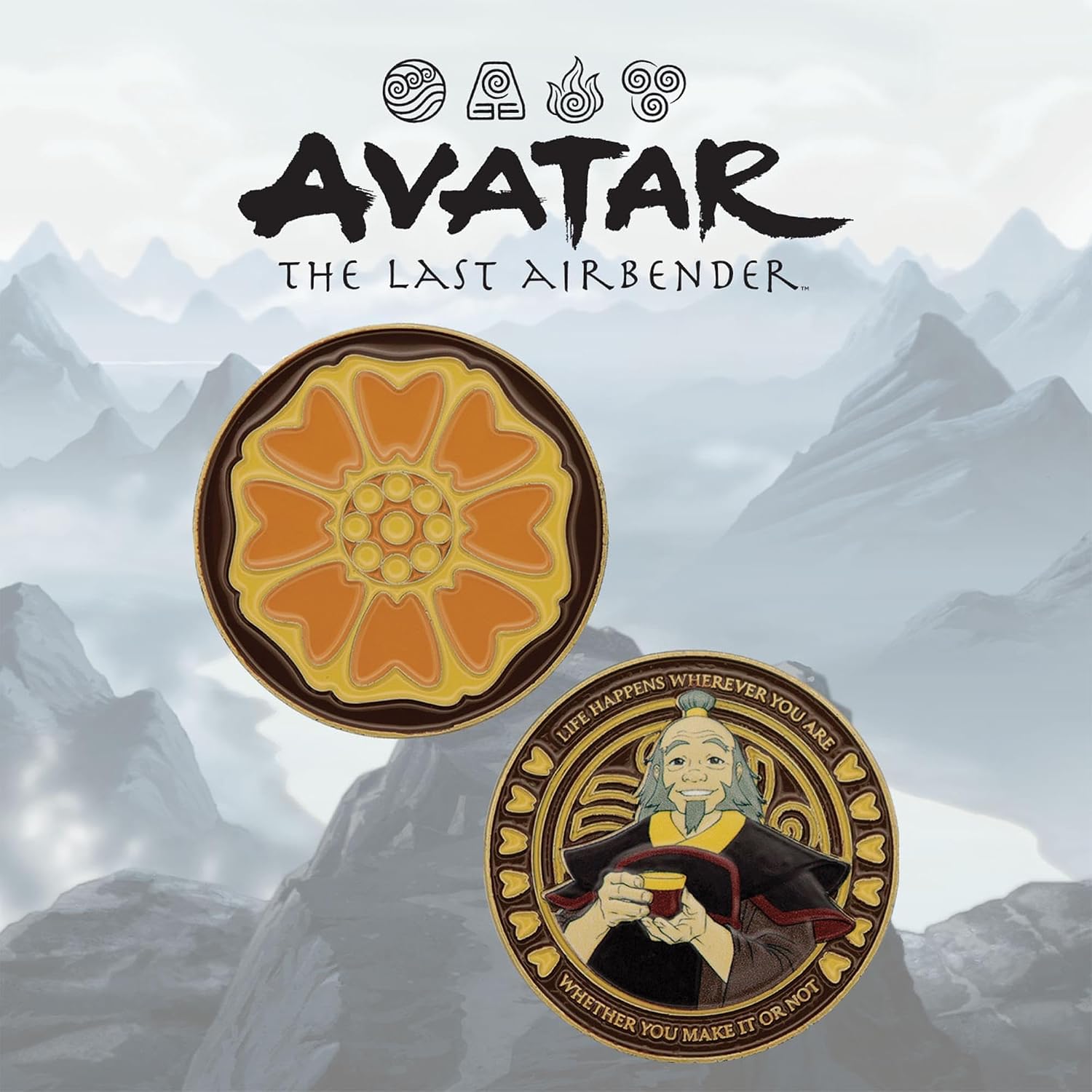 Fanattik Avatar: The Last Airbender Order of The White Lotus Limited Edition Enamel Collectible Coin