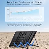 Callsun Panneau Solaire Monocristallin Bifacial 200W, Cellules N-Type 16BB 182 mm, Idéal pour Balcon, Toit, Abri de Jardin, Bateau et Applications Agricoles - 2