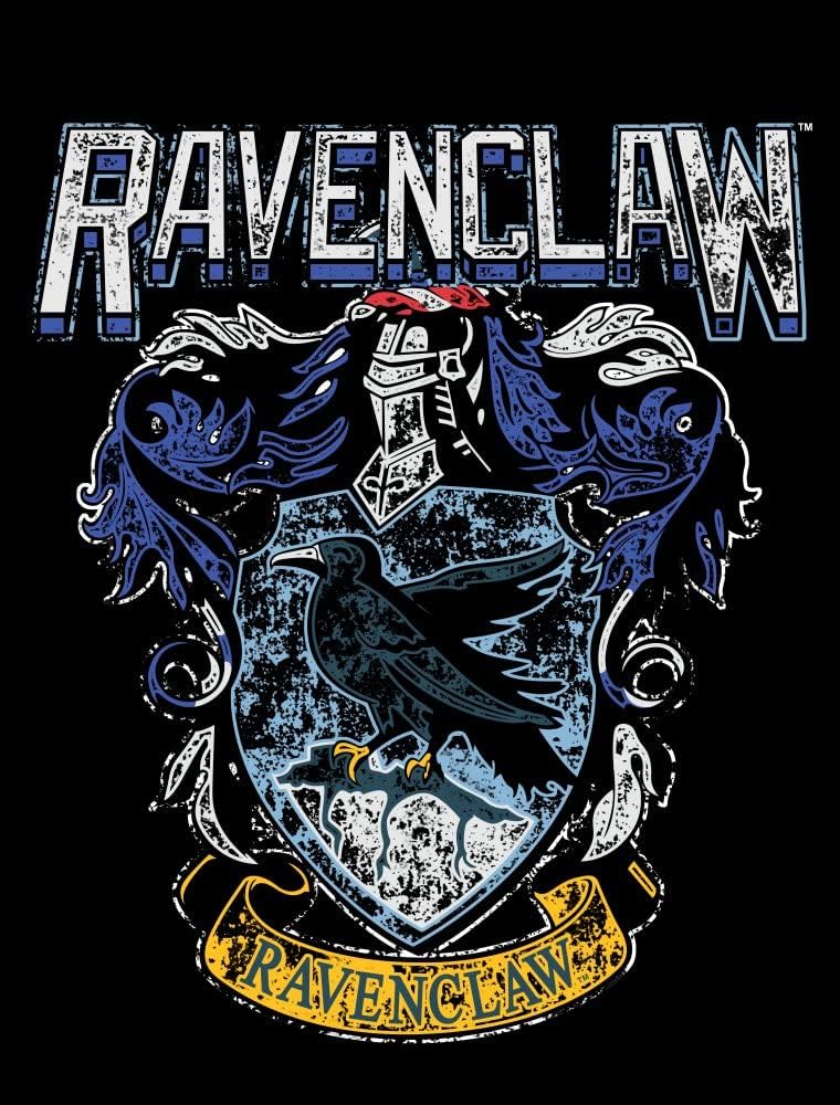 Harry Potter Ravenclaw Crest Grunge Black T-Shirt Toddler Boy to Youth Boy