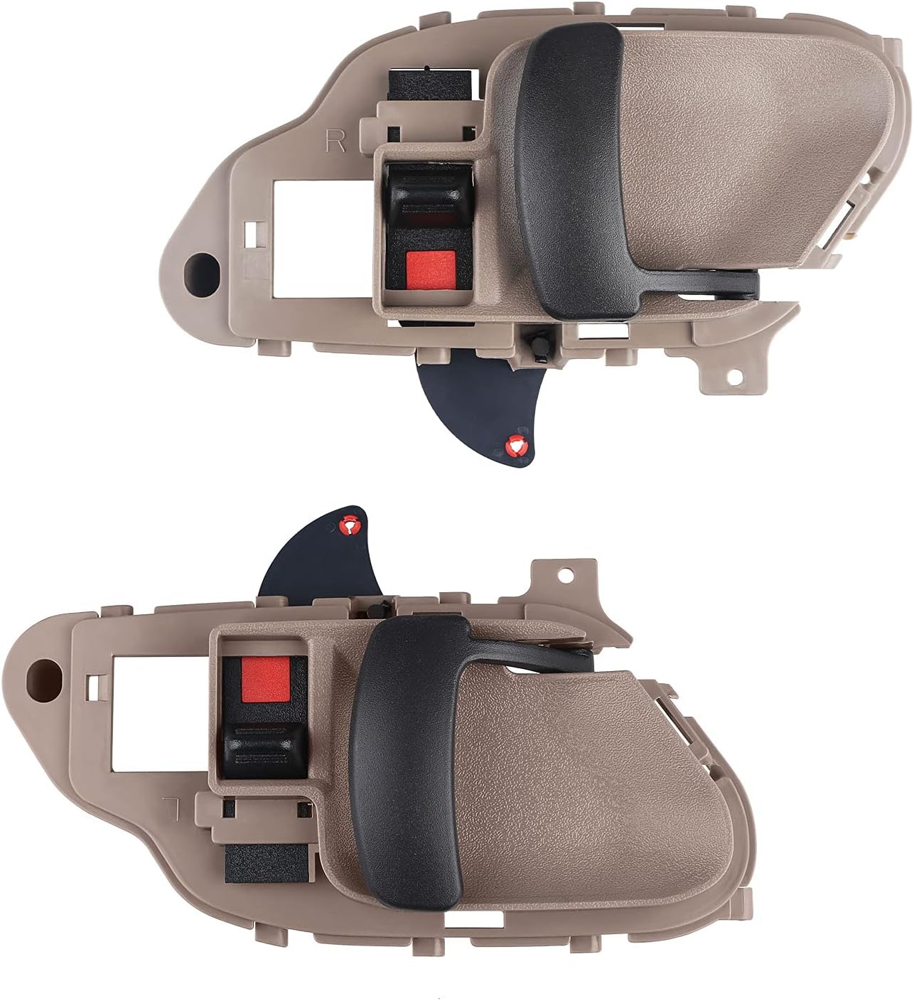 Interior Door Handles Replacement for Chevy GMC C1500 C2500 C3500 K1500 K2500 Tahoe 1995-2000 Left Driver & Right Passenger Inside Inner Door Handle Set Replacement for 15708044 15708043 Tan