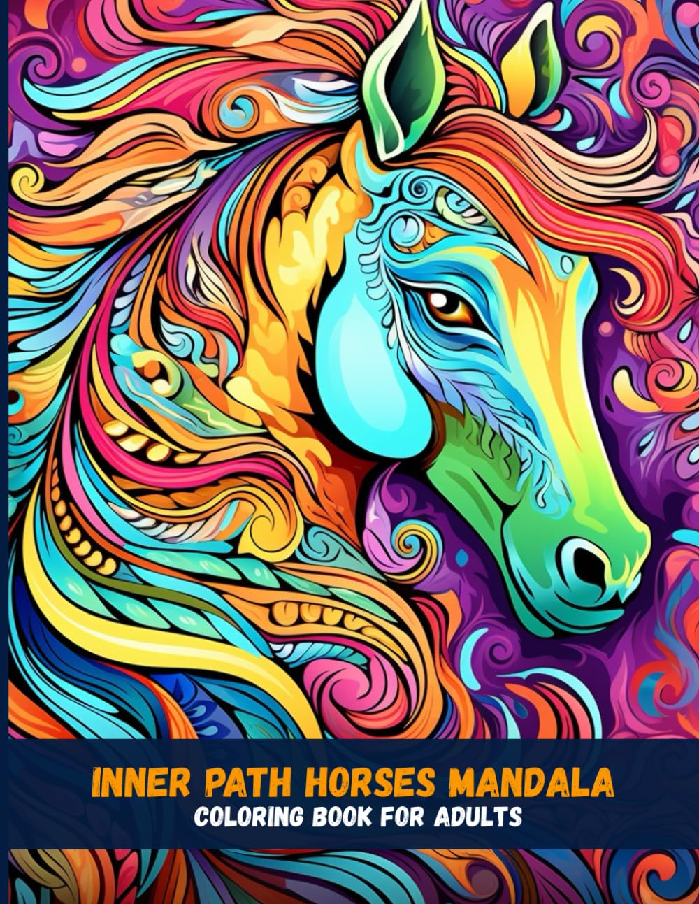 Inner Path Horses Mandala Coloring Book for Adults