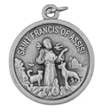 Venerare Traditional Catholic Saint Medal (Saint Francis Pet Medal, Round)
