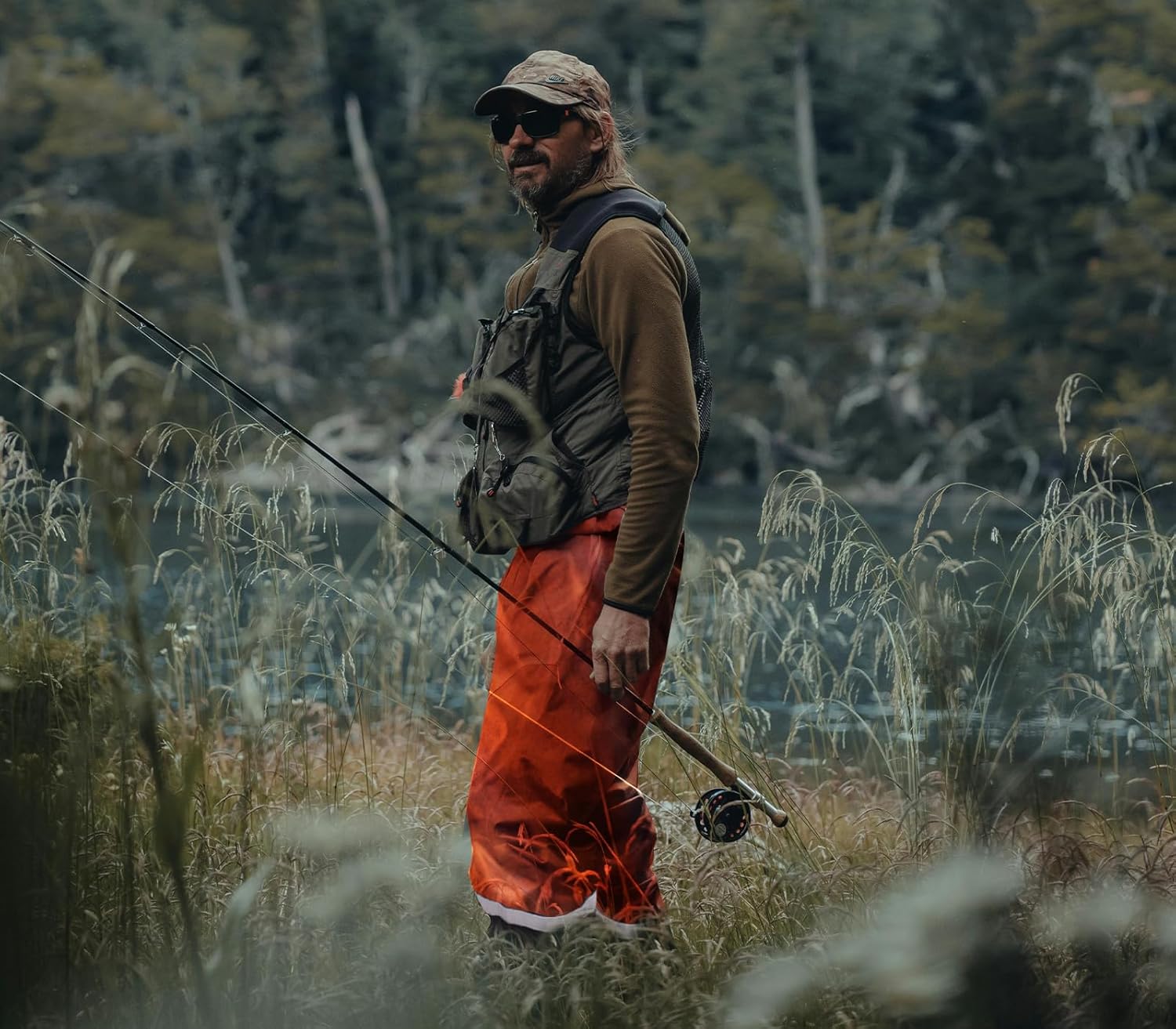 RainRider Rain Bib Pants for Men Women 150D Oxford Safety Trousers Heavy Duty Waterproof Work Pants Rip-Stop Overalls