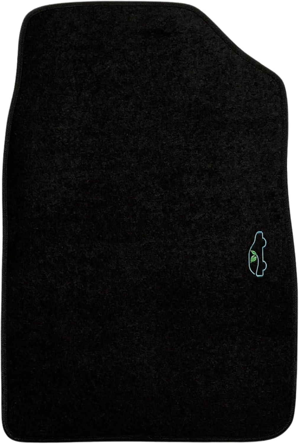 ecoMats Carpet Floor Mats for 2012 to 2015 Honda Civic with Anti Slip Heel Pad and Safety Locks - Front and Rear Row - Black 100% Recycled Material