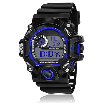 Emartos Black dial Digital Watch for Mens and Boys