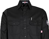 Vista 17 de BOCOMAL FR Shirts 6.25oz Camisas de soldadura ligeras Camiseta ignífuga para hombre ignífuga