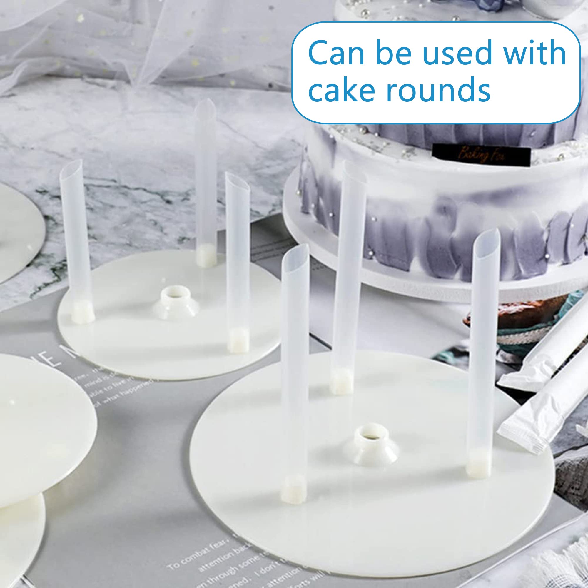 25 Pailles/supports à Gâteau En Plastique - Pour Gâteaux à étages, Empilement, Structure Multicouche