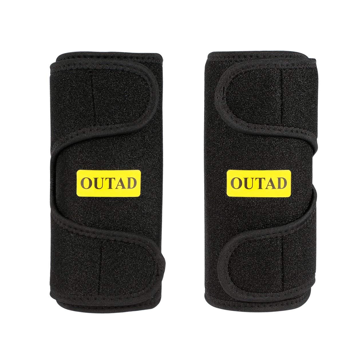 OUTAD Premium Flexible Arm Trimmers for Men & Women Latex-free Neoprene Superior Heat Insulation Soft Touching Black 2PCS