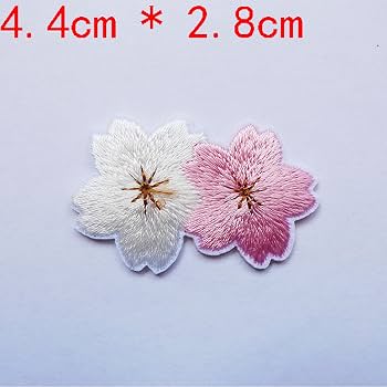 Amazon | TIANYING アイロンワッペン さくら 桜 花 ワッペン 刺繍