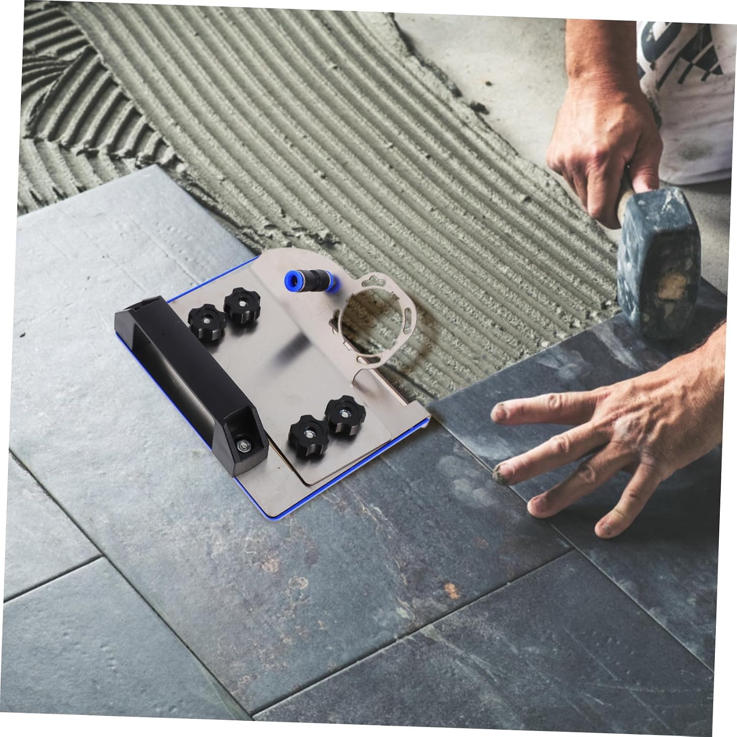 TEHAUX 1Set Type Angle Grinder Stand Portable Tile Chamfering Tool for Cutting User Friendly Design for Easy Use Lightweight and Compatible with Type Angle Grinders