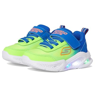 SKECHERS KIDS Meteor Lights Krendox 401495N (Toddler) Boys Shoes Blue/Lime