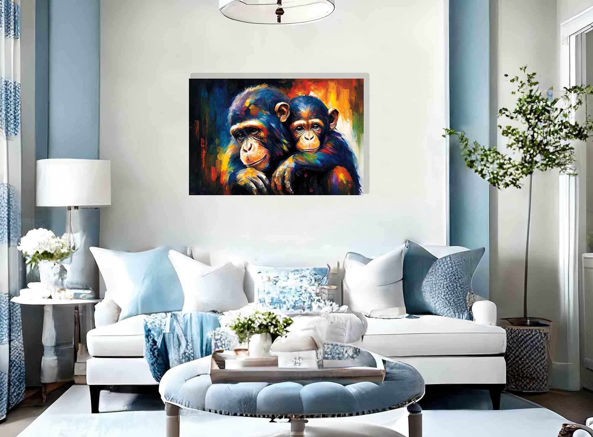 Peinture Pop Art moderne pour le salon - impression sur toile - Gerard Peinture Pop Art moderne pour le salon - impression sur toile - Gerard
