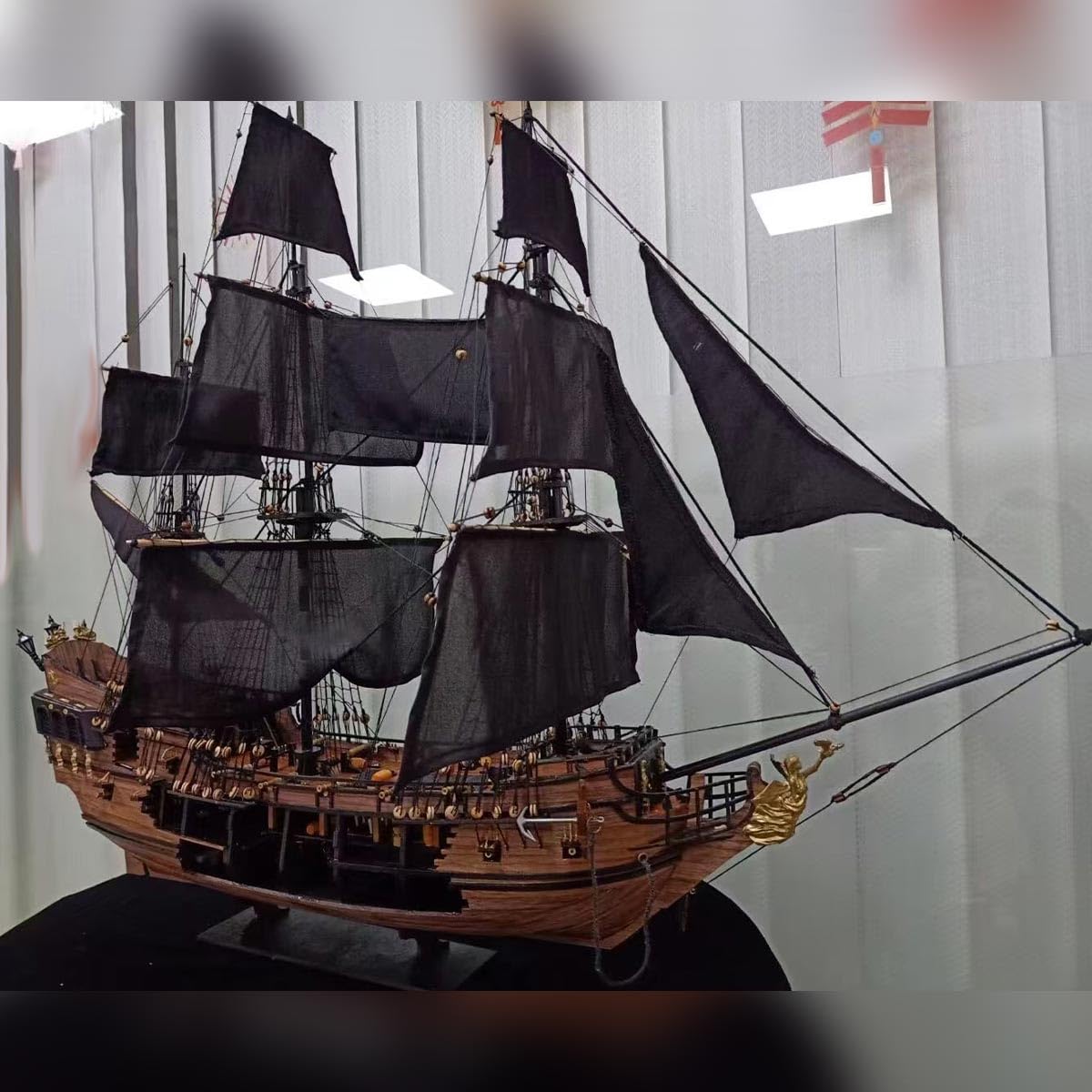 Amazon | JUNENTER 3D木製海賊船パズル 1/50 ブラックパール号模型