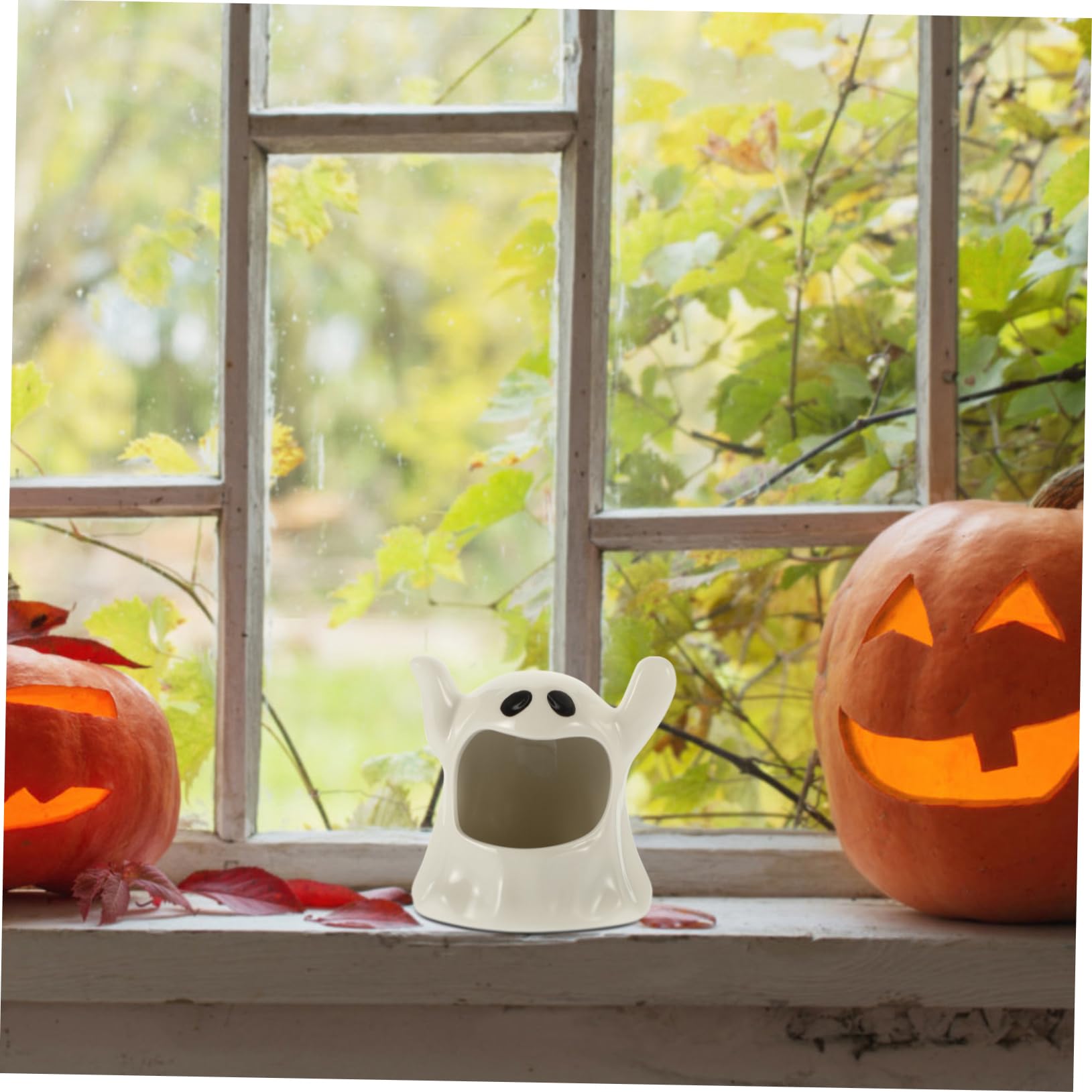 PRETYZOOM Portacandele in Ceramica Da 2 Pezzi Portacandele Per Halloween Ringraziamento Natale Ornamento Da Tavolo